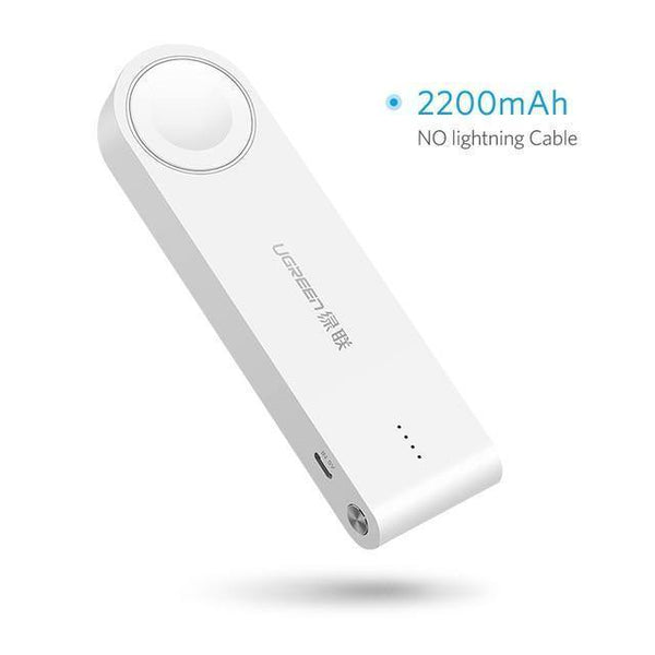 Planet Gates 2200mAh White Ugreen Wireless Charger Power Bank 4400mAh for Apple Watch 4/3/2 iPhone X 8 External Battery Charger for Mobile Phones Poverbank