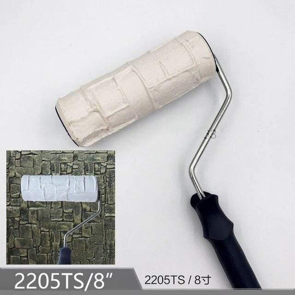 Brick Pattern Paint Roller Household Wall Decoration Brush Diy Tool Art Paint Texture Rolling Flower Roll
