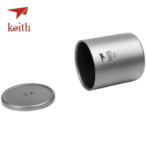 Planet Gates 220ml Ti3301 Pure Titanium Vacuum Tea Cups Double Wall Water Mugs Outdoor Camping Travel Picnic Tableware Utensils With Titanium Lid
