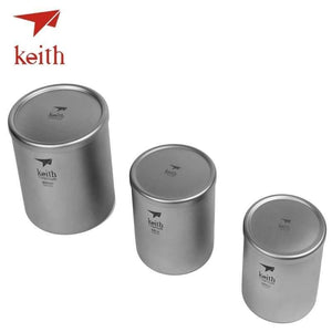 Planet Gates 220ml Ti3301 Pure Titanium Vacuum Tea Cups Double Wall Water Mugs Outdoor Camping Travel Picnic Tableware Utensils With Titanium Lid