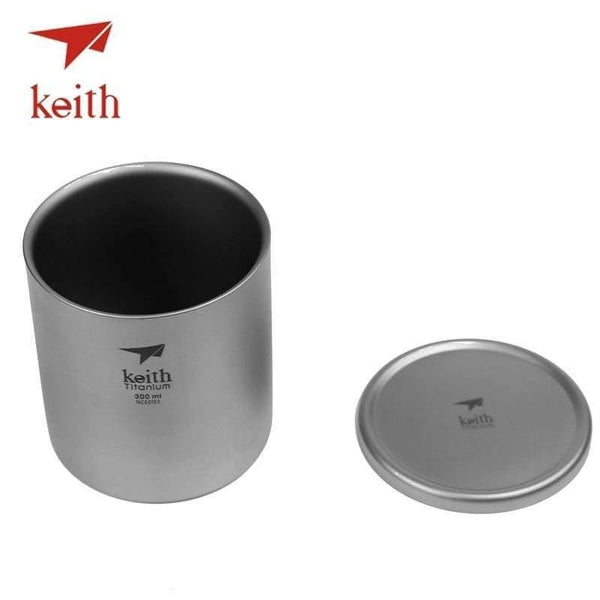 Planet Gates 220ml Ti3301 Pure Titanium Vacuum Tea Cups Double Wall Water Mugs Outdoor Camping Travel Picnic Tableware Utensils With Titanium Lid