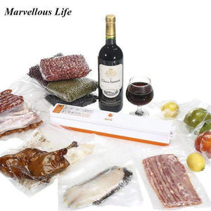 Planet Gates 220V/110V Vacuum Sealer Household Appliances Automatic Sealing Machine Vacuum Packaging Vacuum Machine & 15Pcs Vacuum Bags