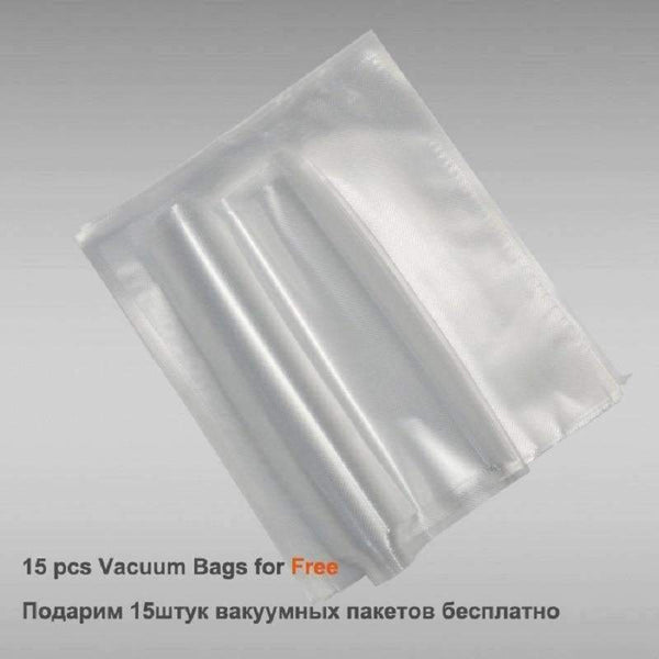 Planet Gates 220V/110V Vacuum Sealer Household Appliances Automatic Sealing Machine Vacuum Packaging Vacuum Machine & 15Pcs Vacuum Bags