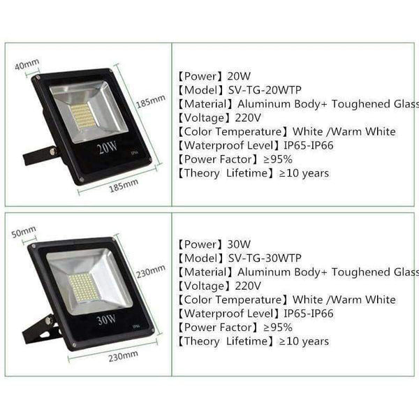 Planet Gates 220V Dimmable LED Project-light Lamp 5730/2835 High PF Waterproof IP65 IP66 Outdoor Floodlight Searchlight Advertising Lights