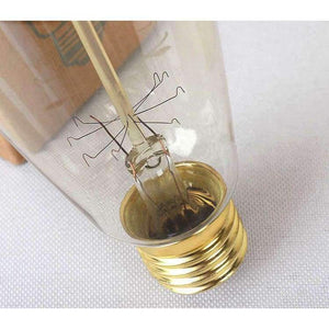 Planet Gates 220V / E27 ST64 Vintage Edison Lights Bulbs E26/27 Base 120V/220V Incandescent Bulbs 40W Antique Warm Light Bulb For Home Pendant Light Dec