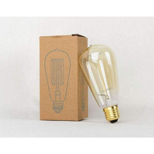 Planet Gates 220V / E27 ST64 Vintage Edison Lights Bulbs E26/27 Base 120V/220V Incandescent Bulbs 40W Antique Warm Light Bulb For Home Pendant Light Dec