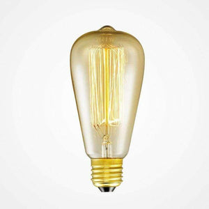 Planet Gates 220V / E27 ST64 Vintage Edison Lights Bulbs E26/27 Base 120V/220V Incandescent Bulbs 40W Antique Warm Light Bulb For Home Pendant Light Dec