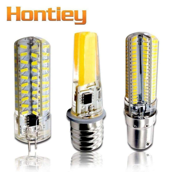 Planet Gates 220V Pure(Cold)White / G8 / 64 led SMD 3014 Hontiey Silicone LED lamp Dimming corn bulb 110V 220V G4 G8 G9 E11 E14 E17 BA15D Warm/Pure/Cold white light Replace halogen lamp