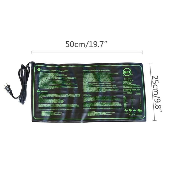 Planet Gates 220V Seedling Heat Mat Plant Seed Germination Growth Heat Mat 50x25cm 110V/220V 18W Garden Greenhouse Supplies US UK EU Plug 1 Pc