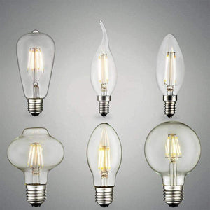 Planet Gates 220V ST64 2W E27 E27 E14 Antique Retro Edision Led Bulb 2W 4W 6W Vintage Led Incandescent Lamp 220v Warm White Candle Light Glass Filament Lamp