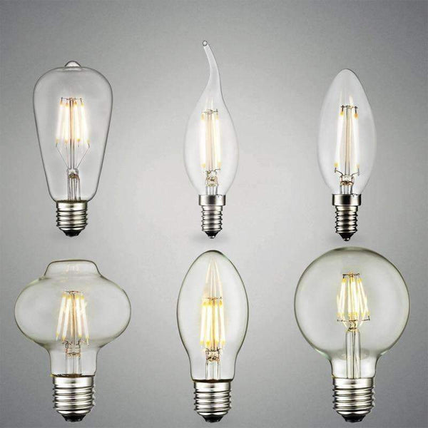 Planet Gates 220V ST64 2W E27 E27 E14 Antique Retro Edision Led Bulb 2W 4W 6W Vintage Led Incandescent Lamp 220v Warm White Candle Light Glass Filament Lamp