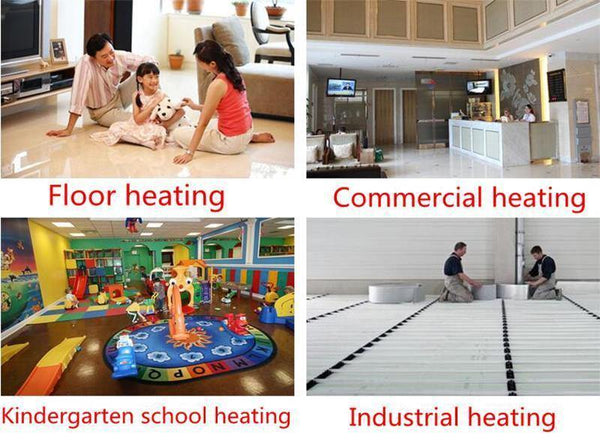 220w/m2 Far Infrared Underfloor Heating Film AC220V PTC Warm Floor Mat Made in Korea