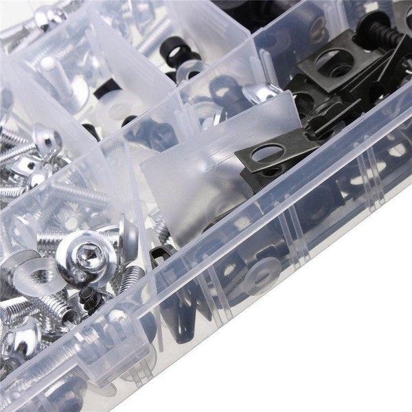 Planet Gates 225Pcs Motorcycle Fairing Screws Set Windshield Screws Body Bolts Fastener Kits Nuts & Bolts Auto Replacement Parts