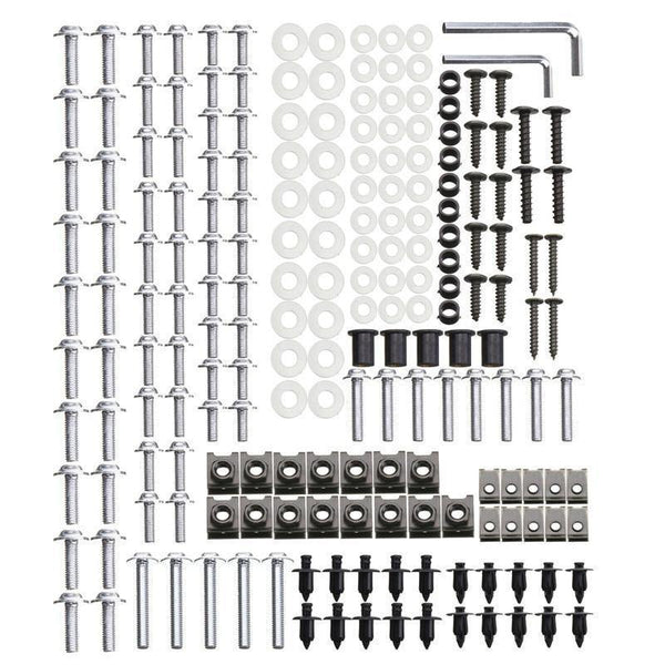 Planet Gates 225Pcs Motorcycle Fairing Screws Set Windshield Screws Body Bolts Fastener Kits Nuts & Bolts Auto Replacement Parts