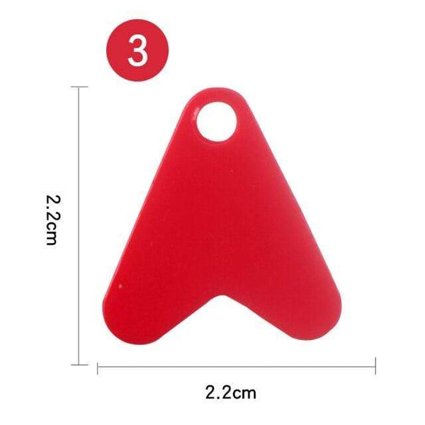 Planet Gates 22mm 100Pcs Plastic Red Heart Shape Sequin Accessory 15/17/21mm For Bait Spoon Fishing Lure Hook Tail DIY Fishing Lure Accessories