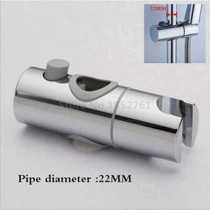 Planet Gates 22mm Chrome 18-25 MM Shower Pipe Adjustable Bracket Holder Shower Head Mounting Black Brackets Bar Racks  Bathroom Product
