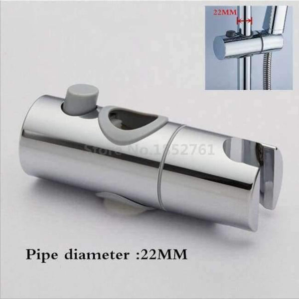Planet Gates 22mm Chrome 18-25 MM Shower Pipe Adjustable Bracket Holder Shower Head Mounting Black Brackets Bar Racks  Bathroom Product