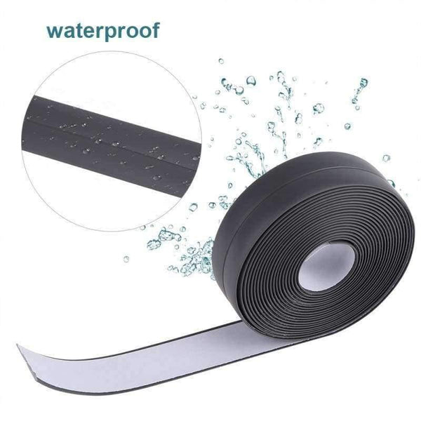 Planet Gates 22mm Width Silicone Waterproof Self Adhesive Wall Sealing Strip Tape for Bathroom Basin Kitchen Sink Tool Accessory Part 3.2M Length