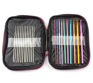 Planet Gates 22pcs Crochet Hooks Crochet Hooks Set With Case 14 Styles Knitting Needles Set DIY Needle Arts Craft Scissors  Markers Sewing Tools GYH