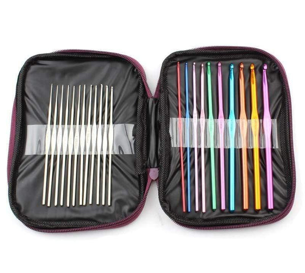 Planet Gates 22pcs Crochet Hooks Crochet Hooks Set With Case 14 Styles Knitting Needles Set DIY Needle Arts Craft Scissors  Markers Sewing Tools GYH