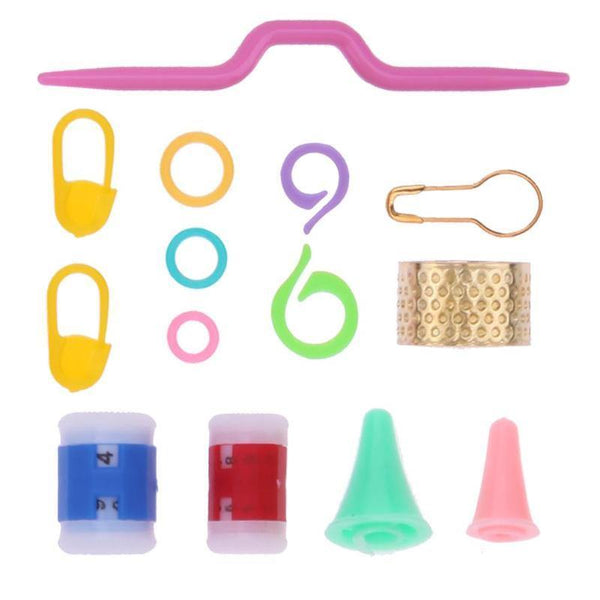 Planet Gates 22pcs Premium Crochet Hooks Set Yarn Crochet Needles Stitches Weave Knitted Craft Kit DIY Needle Arts Scissors Stitch