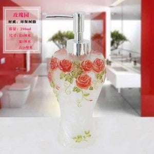 Planet Gates 23 1 Pcs Resin Soap Shampoo Dispenser Bathroom body Liquid Lotion Pump Action Bottle Holder Kitchen Bath Room Products 350ML