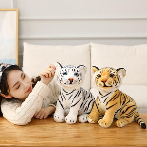 Planet Gates 23-33cm Simulation Baby Tiger Plush Toy Stuffed Soft Wild Animal Forest Tiger Pillow Dolls For Children Kids Birthday Gift