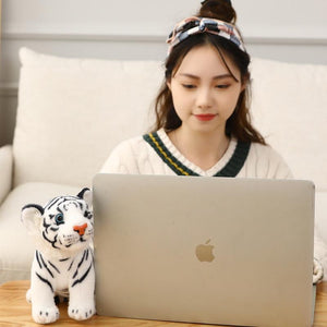Planet Gates 23-33cm Simulation Baby Tiger Plush Toy Stuffed Soft Wild Animal Forest Tiger Pillow Dolls For Children Kids Birthday Gift
