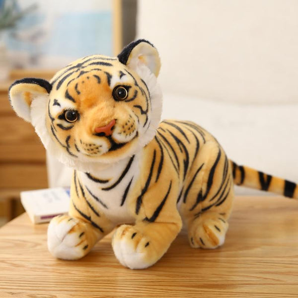 Planet Gates 23-33cm Simulation Baby Tiger Plush Toy Stuffed Soft Wild Animal Forest Tiger Pillow Dolls For Children Kids Birthday Gift