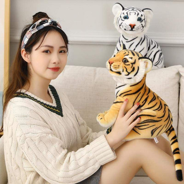 Planet Gates 23-33cm Simulation Baby Tiger Plush Toy Stuffed Soft Wild Animal Forest Tiger Pillow Dolls For Children Kids Birthday Gift