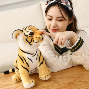 Planet Gates 23-33cm Simulation Baby Tiger Plush Toy Stuffed Soft Wild Animal Forest Tiger Pillow Dolls For Children Kids Birthday Gift