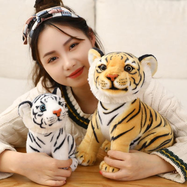 Planet Gates 23-33cm Simulation Baby Tiger Plush Toy Stuffed Soft Wild Animal Forest Tiger Pillow Dolls For Children Kids Birthday Gift