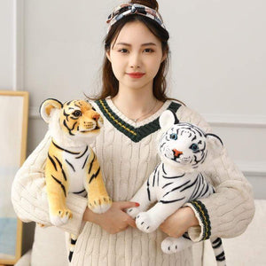 Planet Gates 23-33cm Simulation Baby Tiger Plush Toy Stuffed Soft Wild Animal Forest Tiger Pillow Dolls For Children Kids Birthday Gift