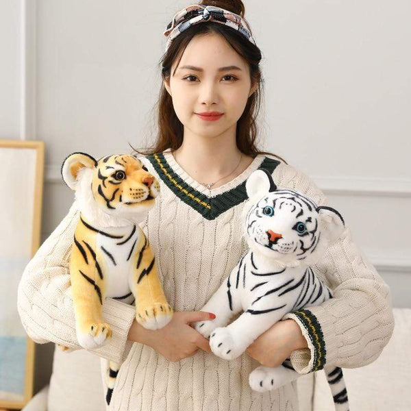 Planet Gates 23-33cm Simulation Baby Tiger Plush Toy Stuffed Soft Wild Animal Forest Tiger Pillow Dolls For Children Kids Birthday Gift