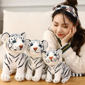 Planet Gates 23-33cm Simulation Baby Tiger Plush Toy Stuffed Soft Wild Animal Forest Tiger Pillow Dolls For Children Kids Birthday Gift