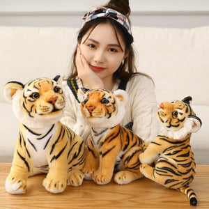 Planet Gates 23-33cm Simulation Baby Tiger Plush Toy Stuffed Soft Wild Animal Forest Tiger Pillow Dolls For Children Kids Birthday Gift