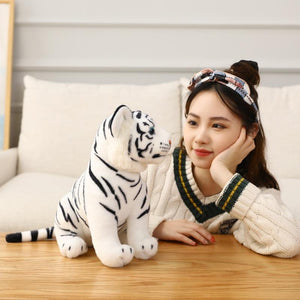 Planet Gates 23-33cm Simulation Baby Tiger Plush Toy Stuffed Soft Wild Animal Forest Tiger Pillow Dolls For Children Kids Birthday Gift