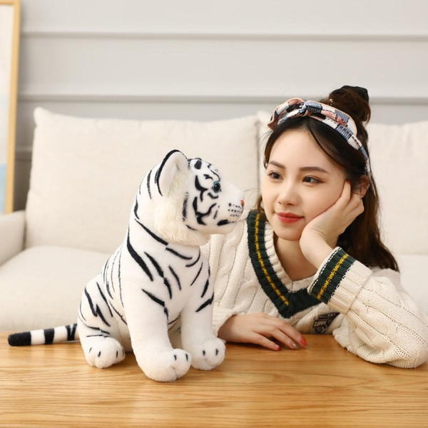 Planet Gates 23-33cm Simulation Baby Tiger Plush Toy Stuffed Soft Wild Animal Forest Tiger Pillow Dolls For Children Kids Birthday Gift