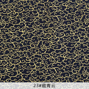 Planet Gates 23 / 45X45cm  small piece Navy Cotton Fabric By Half Yards Japanese Sewing Fabric For DIY Kimono Handicraft Materials For Children TJ1023