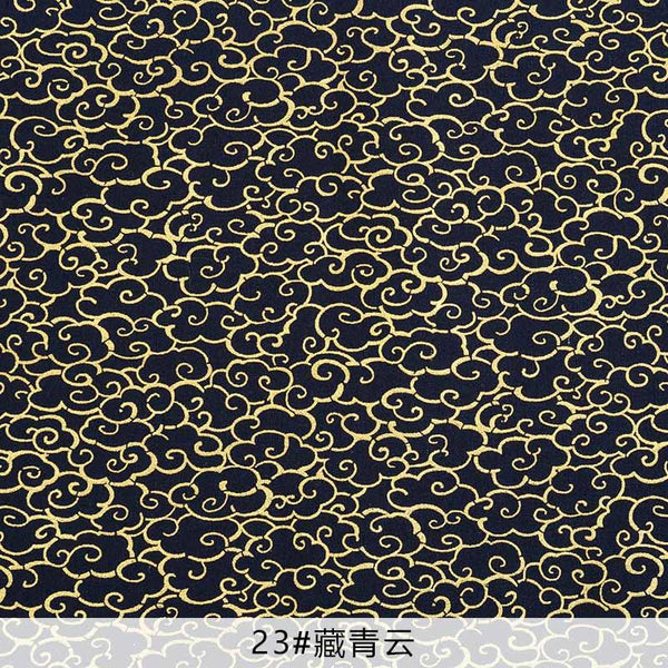Planet Gates 23 / 45X45cm  small piece Navy Cotton Fabric By Half Yards Japanese Sewing Fabric For DIY Kimono Handicraft Materials For Children TJ1023