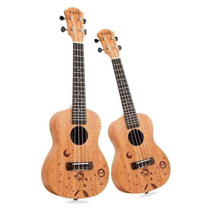 Planet Gates 23 inch /21 inch Ukulele Concert 4 Strings Musical Instruments 18 Frets Mahogany Star Choose