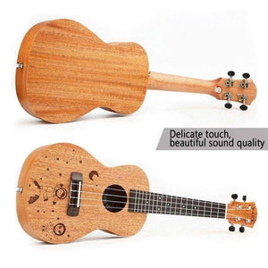 Planet Gates 23 inch /21 inch Ukulele Concert 4 Strings Musical Instruments 18 Frets Mahogany Star Choose