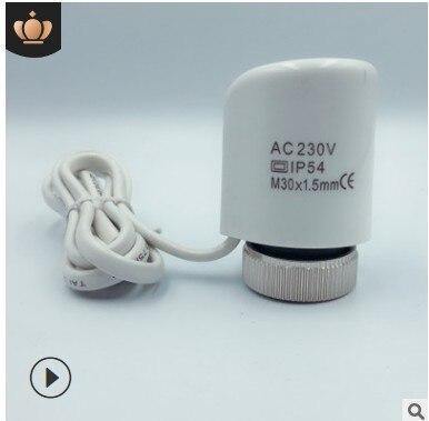 Planet Gates 230v normally open Electric thermal actuator for manifold underfloor heating valve calefaccion suelo radiante actuador