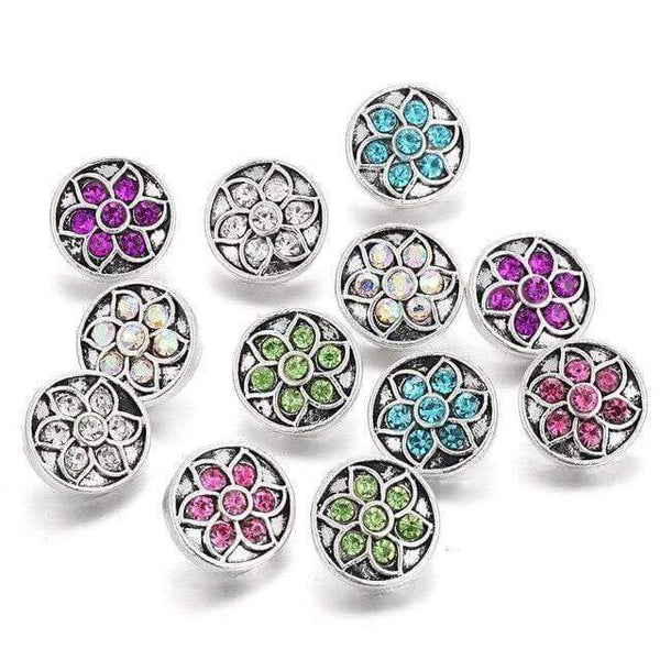 Planet Gates 24 10pcs/lot New Snap Jewelry Tree of Life 12mm Metal Snap Buttons Fit Snap Bracelet Bangles Necklaces