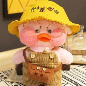Planet Gates 24 30CM Pink LaLafanfan Kawaii Cafe Mimi Yellow Duck Plush Toy Cute Stuffed Doll Soft Animal Dolls Kids Toys Birthday Gift for girl