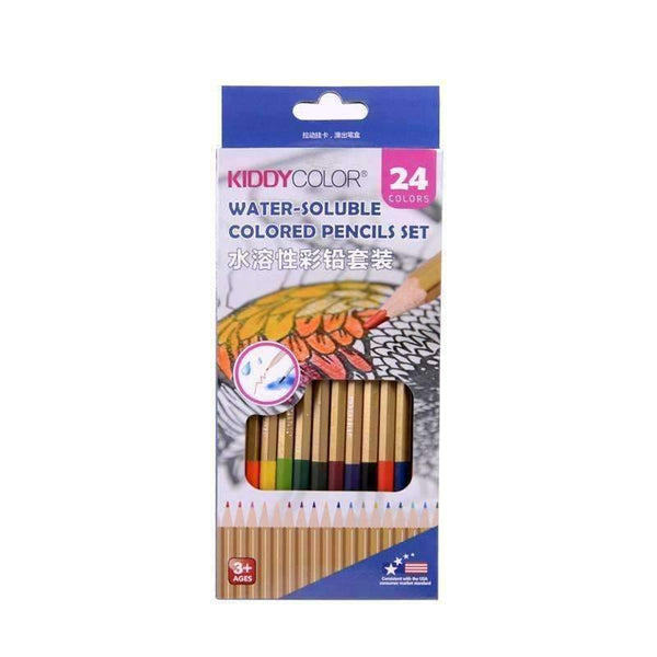 Planet Gates 24/36pcs Watercolor Pencil Painting Set lapis Non-toxic water-soluble Oil Pencil Writing Pen Office & School Supplies