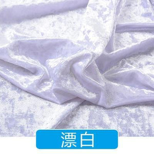 Planet Gates 24 / 50cm X 160cm Gold Velvet Diamond Luster Fabric For Dress Stretch Gentle Thin Flannel Cloth Diy Clothes Shirt Sewing Handmade Patchwork