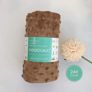 Planet Gates 24 / 70x100cm 70x100cm Minky Fabric For Sewing 30 Colors Super Soft Minky Dot Plush Fabric Eco-Friendly Polyester Handwork Fabric