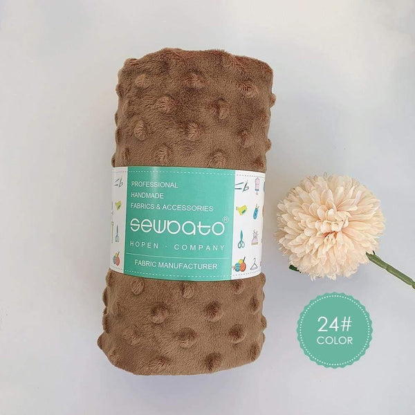 Planet Gates 24 / 70x100cm 70x100cm Minky Fabric For Sewing 30 Colors Super Soft Minky Dot Plush Fabric Eco-Friendly Polyester Handwork Fabric