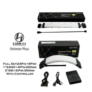Planet Gates 24 and Double 8 Strimer Plus RGB Motherboard Extension ATX 24PIN,GPU Extension Double/Triple 8PIN LIANLI Generation 2 Cable PC Decoration